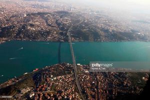 عکس هوایی از تنگه بسفر ترکیه