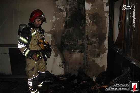 عکس/ آتش‌سوزی آرایشگاه زنانه در تهران