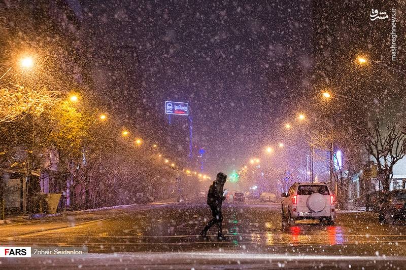 بارش اولین برف زمستانی در تهران