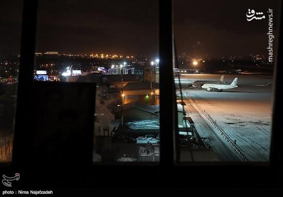 عکس/  فرودگاه مشهد پس از بارش برف