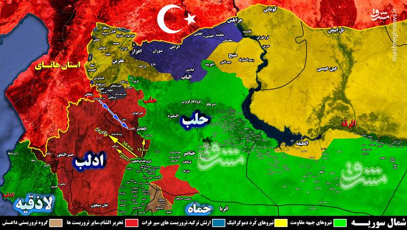 نقشه میدانی سوریه