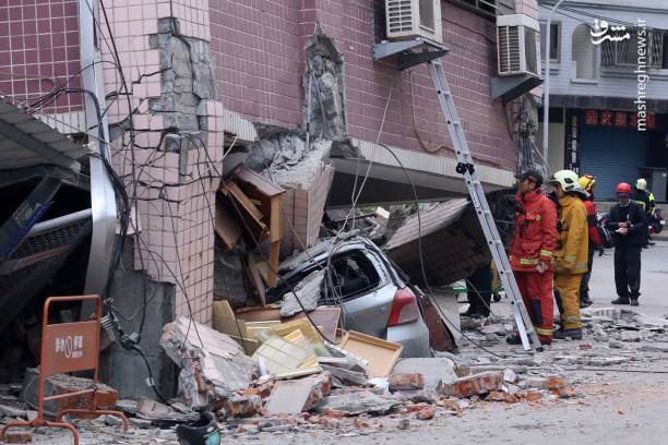 خسارات زلزله شدید در تایوان