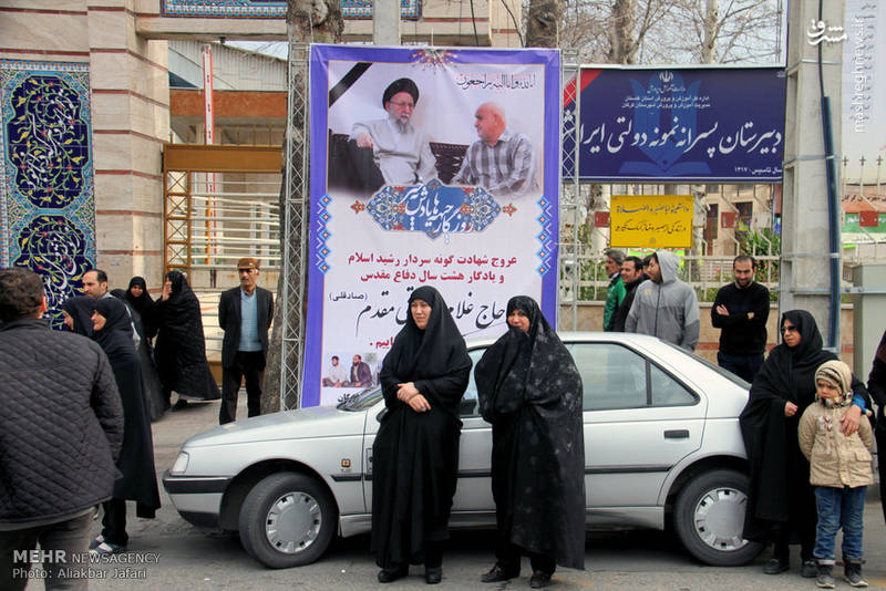 مراسم تشییع پیکر جانباز حاج غلام صادقی مقدم در گرگان