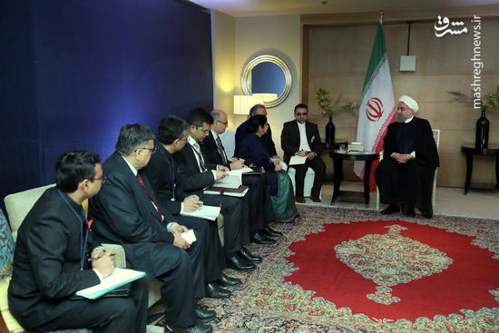 عکس/ دیدار روحانی با وزیر خارجه هند
