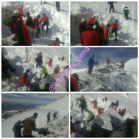 عکس/ تلاش بی‌وفقه امدادگران در ارتفاعات دنا