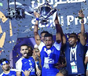 جشن قهرمانی الهلال پیش از دیدار با استقلال