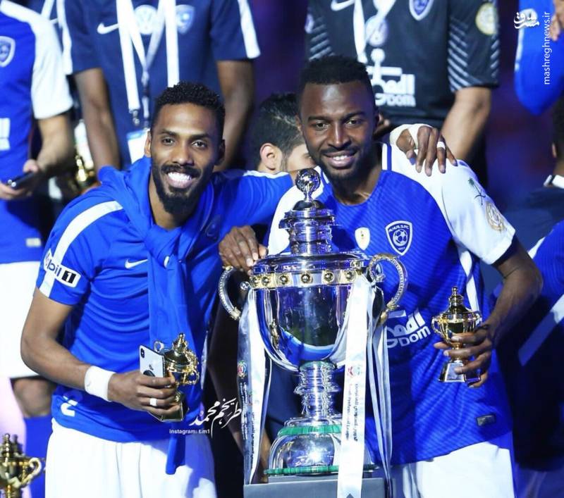 جشن قهرمانی الهلال پیش از دیدار با استقلال