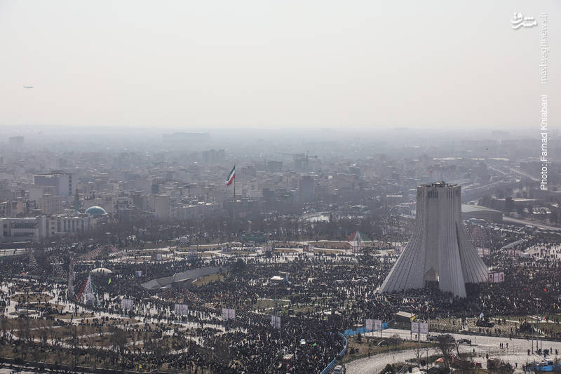 تصاویر هوایی از 22 بهمن تماشایی