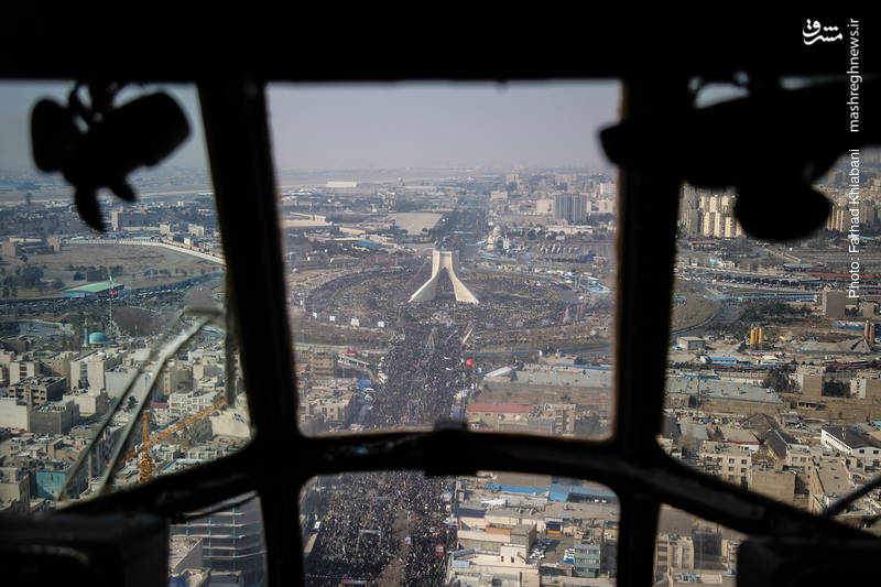 تصاویر هوایی از 22 بهمن تماشایی
