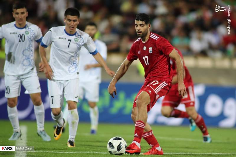 نیمه نخست دیدار تیم ملی ایران مقابل ازبکستان