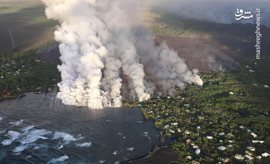 جدیدترین تصاویر هوایی از آتشفشان هاوایی
