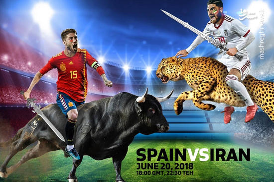 فیلم/ خط و نشان یوز ایرانی برای گاو اسپانیایی!