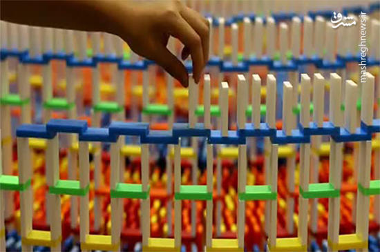 فیلم/ خلق تصاویر دیدنی با دومینو