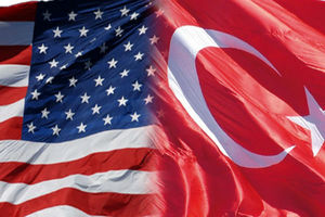 پرچم نمایه ترکیه و آمریکا