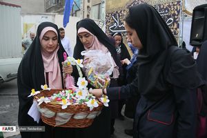 جشن میلاد امام رضا(ع) در محله صادقیه