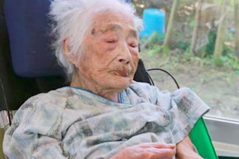 پیرترین زن ژاپن جان باخت +عکس