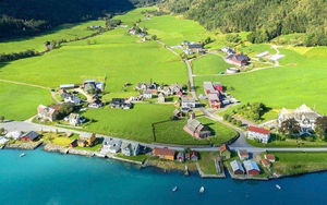 نمایی زیبا از طبیعت دیدنی کشور نروژ