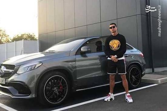 عکس/ رونمایی رونالدو از خودروی لوکس جدیدش
