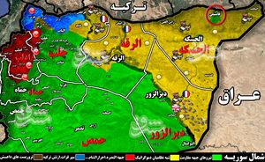 سناریوی جدید آمریکا در شمال شرق سوریه برای اختلال در عملیات شمال؛ شهادت ۱۴ تن از نیروهای سوری در استان حسکه با دخالت شبه نظامیان کُرد + نقشه میدانی