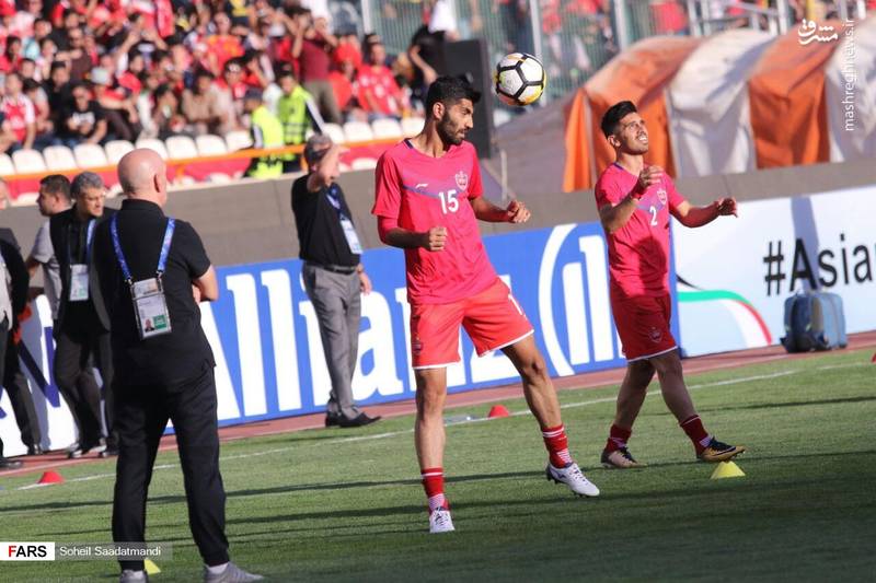 حضورتماشاگران و تمرین پرسپولیسی‌ها پیش از دیدار با الدحیل