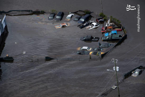 تصاویر هوایی جدید از خسارت طوفان در آمریکا