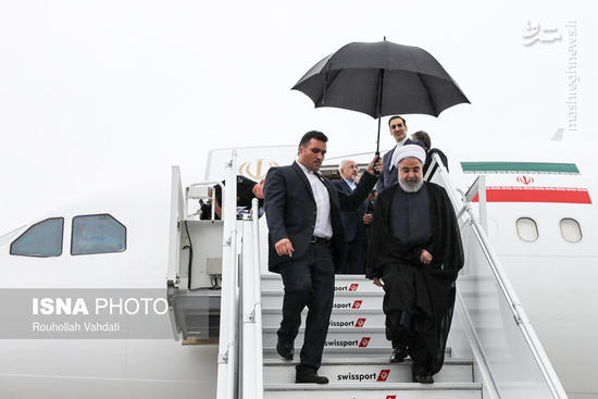 عکس/ ورود روحانی به نیویورک