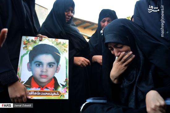 عکس/ بدرقه شهید ۴ساله حادثه تروریستی اهواز