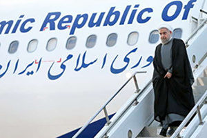 فیلم/ بازگشت روحانی از نیویورک