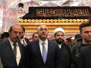 حضور وزیر خارجه ترکیه در کربلا