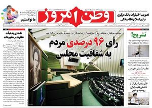 عکس/ صفحه نخست روزنامه های یکشنبه ۲۲مهر صفحه نخست روزنامه های یکشنبه ۲۲مهر