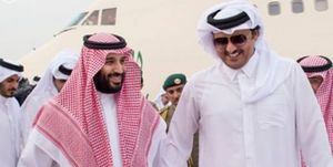 امیر قطر و بن سلمان