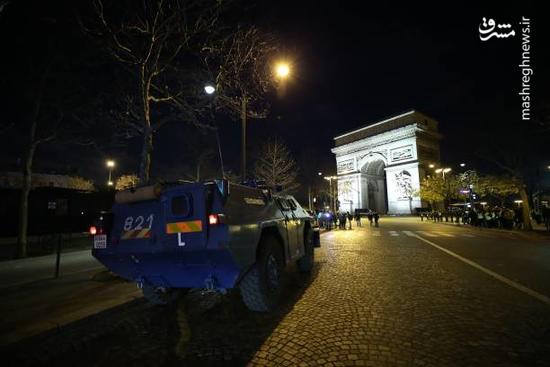 فیلم/ تسخیر خیابان های پاریس توسط پلیس ضدشورش