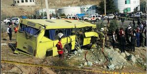 عمدی بودن حادثه واژگونی اتوبوس در دانشگاه علوم و تحققات منتفی است