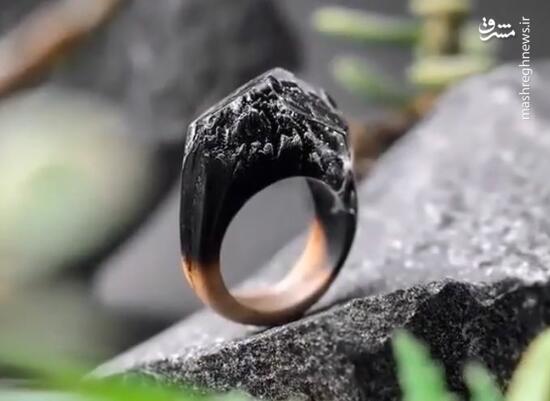 فیلم/ انگشتری از جنس چوب سوخته