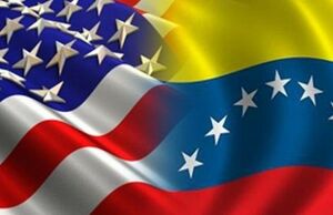 پرچم نمایه ونزوئلا و آمریکا