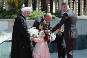 استقبال از روحانی در عراق