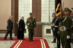 استقبال رسمی عادل عبدالمهدی از رئیس جمهوری اسلامی ایران