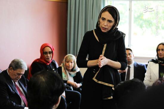 فیلم/ نخست وزیر نیوزلند با حجاب اسلامی