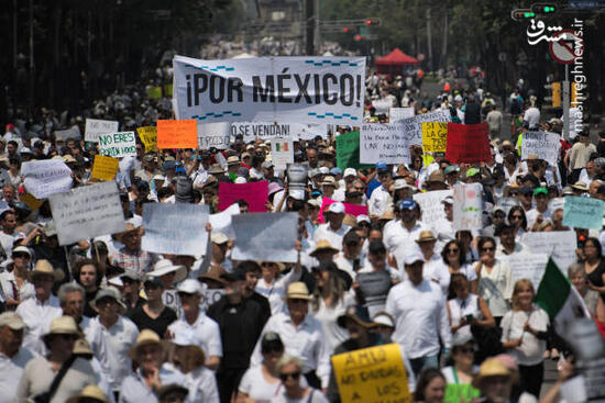عکس/ تظاهرات ضد دولتی در مکزیک