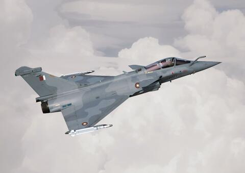 عکس/ ورود اولین جنگنده های رافال به قطر