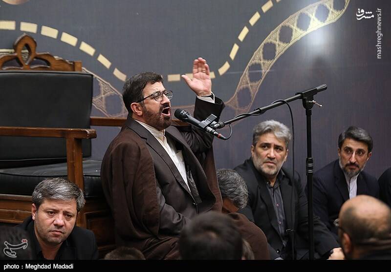 عکس/ شعرا و مداحان در مراسم ختم محمدباقر منصوری