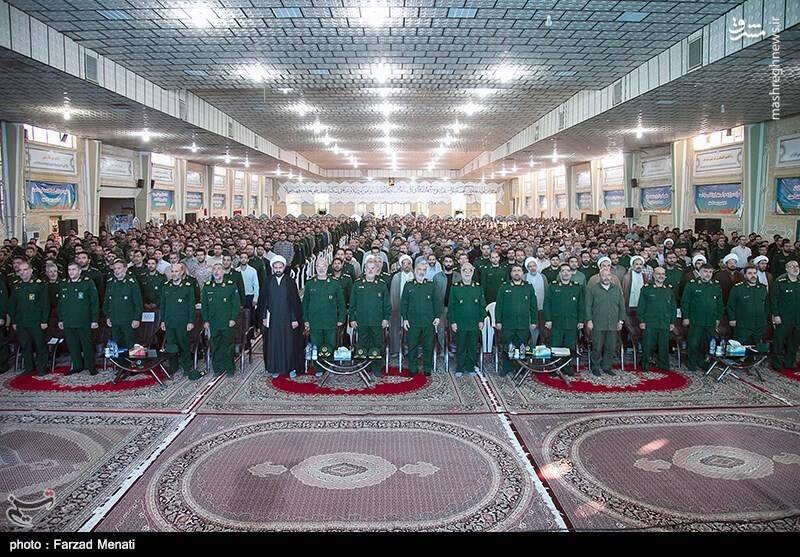 عکس/ سرلشکر سلامی در جمع پاسداران کرمانشاه