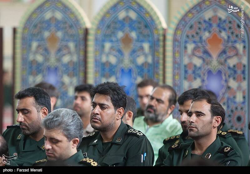 عکس/ سرلشکر سلامی در جمع پاسداران کرمانشاه