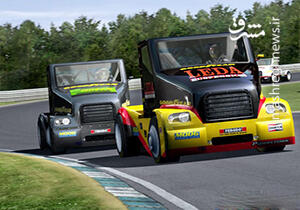 فیلم/ تک چرخ زدن دیدنی کامیونها