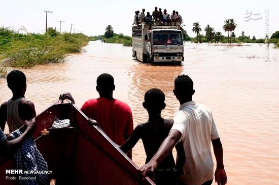 عکس/ سیل در حاشیه رود نیل در سودان‎