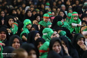 عکس/ مراسم «شیرخوارگان حسینی»در مسجد جمکران‎