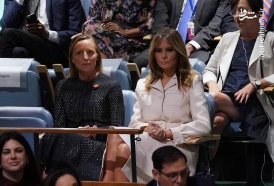 عکس/ ترامپ همسرش را هم به سازمان ملل برد