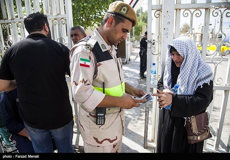 عکس/ خروج زائران اربعین حسینی از مرز خسروی