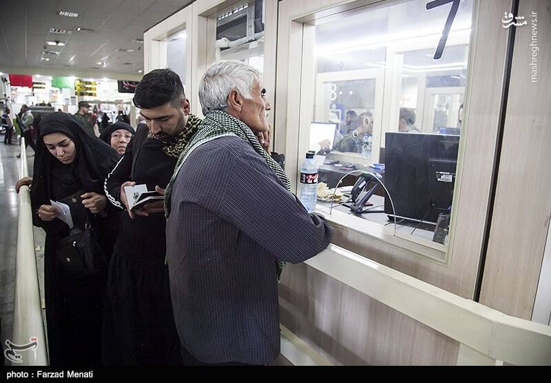 عکس/ خروج زائران اربعین حسینی از مرز خسروی