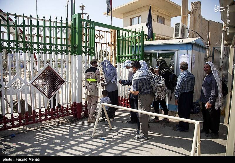 عکس/ خروج زائران اربعین حسینی از مرز خسروی